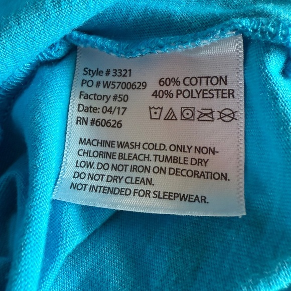 Harley Davidson Kids Teal and Purple Graphic Tee - {4} - Picture 3 of 3